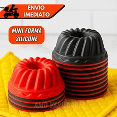 Kit 12/24/36 Unidades Forma de Silicone Antiaderente Cupcake Muffin Mini Bolo