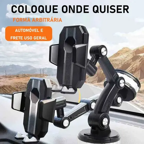 Suporte De Telefone Para Carro Ventosa Multi-Angulo Ajustável Suv Pickup Truck Universal Phone Holder
