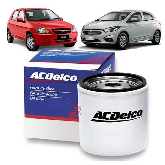 Filtro de Óleo Original ACDelco GM Compatível Corsa Celta Onix Astra Vectra