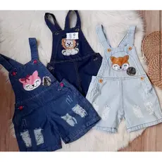 Jardineira ou Vestido Jeans (0 a 5 anos) Masculino Infantil Promoção Hoje!