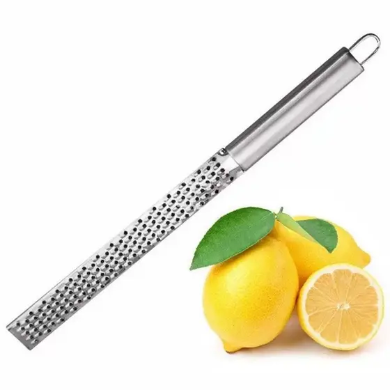 Ralador Profissional de Aço Inoxidável - Ideal para Limão, Laranja, Queijo e Essencial na Cozinha
