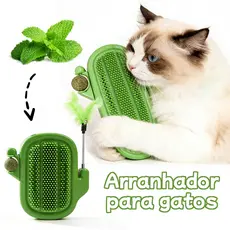 Brinquedo Para Gatos Escova de Parede Massageadora com Catnip Escovar o pelo entretenimento