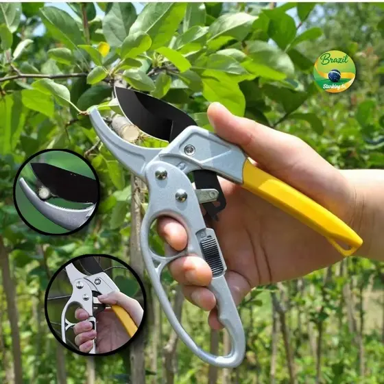 Tesoura de Poda para Galhos: Aço Carbono com Multiplicador de Força