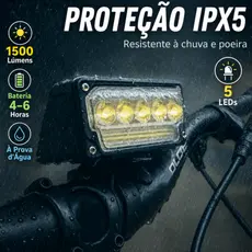 Sinalizador Bicicleta Farol Led Bike Recarregável USB Lanterna Luz Dianteira Lúmens Super Potente Noturno Acessórios
