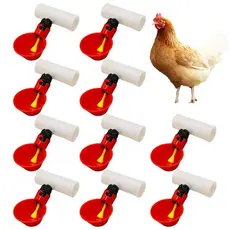 Conjunto de 10 peças copo automático bebedouro automático adequado para aves de quintal