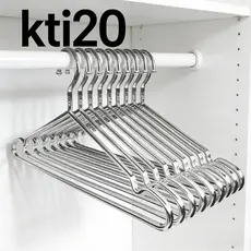 Conjunto 10/20 Cabides de Aço Cromado Resistente Cava Tintureiro Adulto