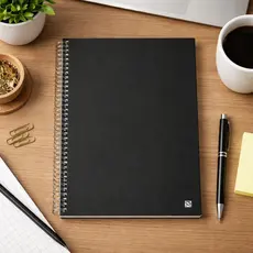 Caderno Escolar Universitario 1 10 15 20 Materias Cheio Resistente Preto