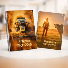 Caderno Universitario  Agro Pecuária Capa Dura 80/160 Folhas 1 Materia Alta Qualidade Papel Resistente