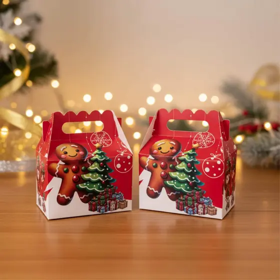 Kit 20 Malinhas Caixas Lembrancinhas Natal Papai Noel