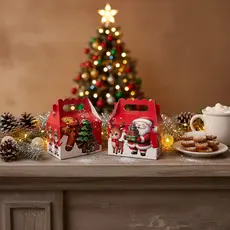 Kit 40 Malinhas Caixas Lembrancinhas Natal Papai Noel