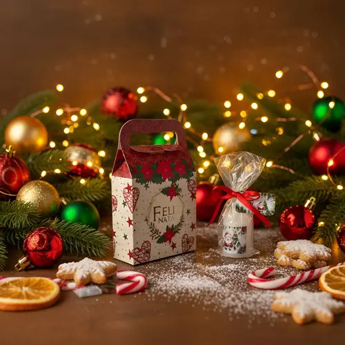 Kit 40 Sacolinha  + Hidrante Natal Perfume Lembrancinha Evento
