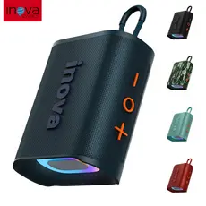 INOVA Caixa De Som Bluetooth Caixinha Som Portátil Potente Tws Com Rádio Rgb Inova Caixinha À Prova D'água Ipx67