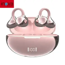 INOVA FreeClip Fone de Ouvido Bluetooth Sem Fio Design em C Digital de Bateria Chamadas Nítida