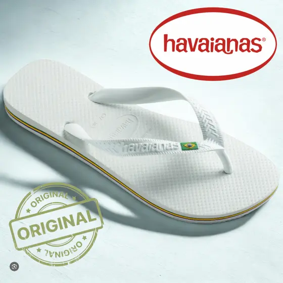 Chinelo Masculino Feminino | HAVAIANAS BRASIL BRANCA | Produto ORIGINAL