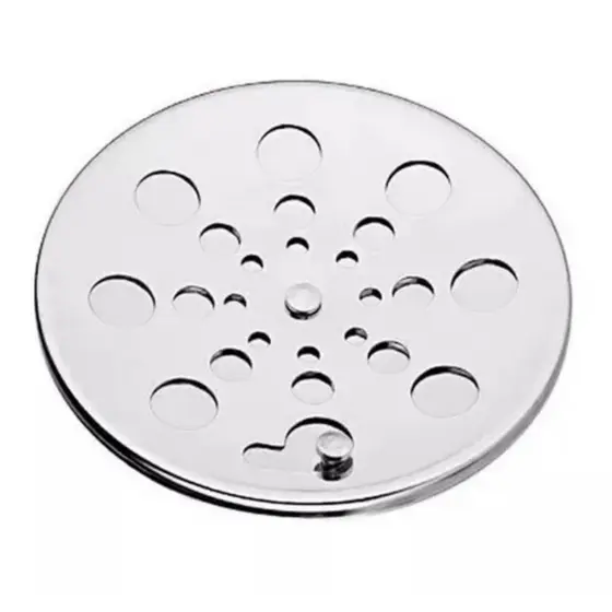 Ralo Grelha Redondo 10x10cm Abre E Fecha Em Aço Inox - 1 A 5 Unidades - Caixilho Avulso