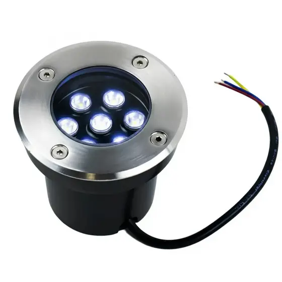Balizador Spot Led Chão Piso Jardim Embutir Blindado Solo Externo Piscina Escada Deck Acrilico Prova D'água 5W E 7W
