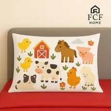 Jogo de Lençol Infantil Solteiro Fazendinha Exclusivo FCF HOME Micropercal 400 Fios