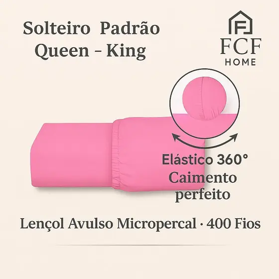 Jogo de Lençol Avulso Micropercal 400 Fios
