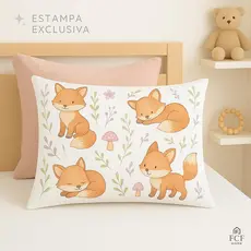 Jogo de Cama Infantil Solteiro Casal Micropercal 400 Fios Fronha Estampada