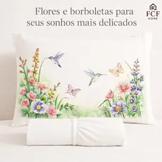 Kit Jogo De Lençol Com Fronha Borboleta Macio Confortável Promoção De Lançamento
