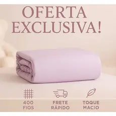 Lençol Avulso Micropercal 400 Fios Liso Toque Macio Com Elástico Solteiro Casal Queen King Premium