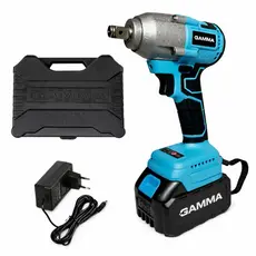 Chave De Impacto Gamma 21V Brushless 320nm Bateria Carregador Maleta Bivolt