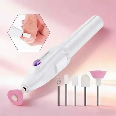Lixadeira de Unha Elétrica Profissional Portátil - Removedor de Cutículas e Lixa Eletrônica para Manicure
