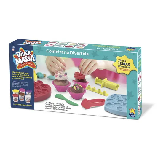 Massinha De Modelar Confeitaria Infantil Diver Massa - Divertoys