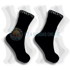 kit com 24 pares meia SPORT PRETA 100% algodão grossa alta qualidade cano longo