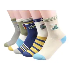 Kit de 3 a 24 Pares Meias Infantil com algodão MASCULINO