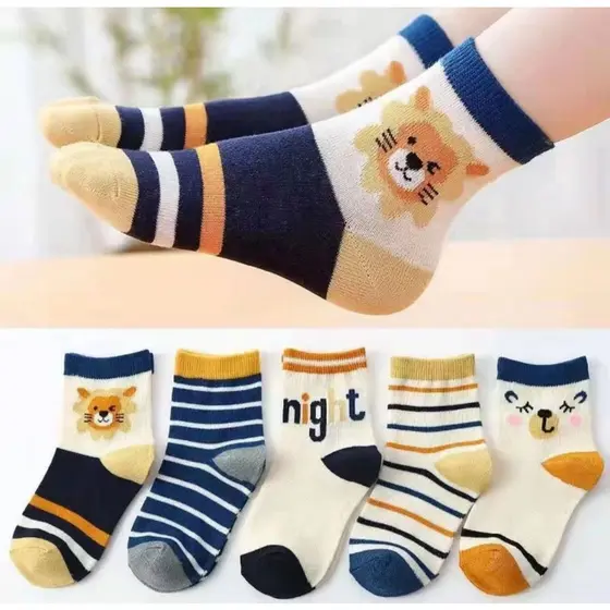 Meia Estampada Infantil Menino | Cano Longo | Kit 3 a 24 Pares
