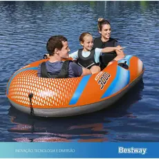 Bote Inflável Bestway Kondor 2000 2.12m Para 2 Pessoas – Resistente e Seguro