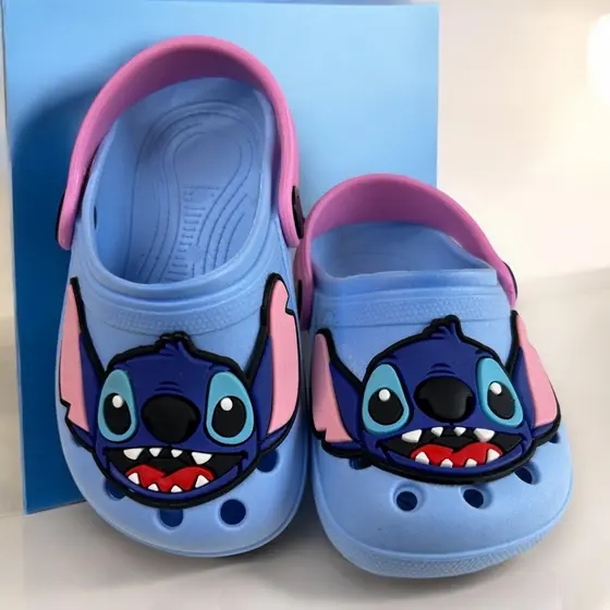 Babuche Sandalia Infantil Menina Stitch Leve Confortavel Delicado Antiderrapante