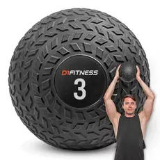 Slam Ball D1Fitness 3kg Texturizada para Treinos