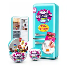 ZURU Mini Brands Conjunto De Brinquedos De Geladeira Com 2 Cápsulas Surpresa 60 Plus Micro Réplicas DIY Decoração De Mes
