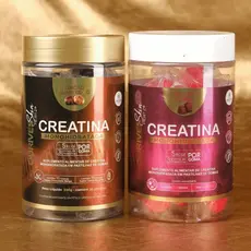 Gummy 3g De Creatina Frutas Vermelhas e Chocolate Belga + Doce de leite Zero Açúcar Zero Lactose Força Bem Estar Energia