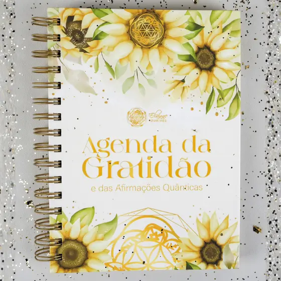 Agenda da Gratidão Permanente Códigos Grabovoi +Áudios Elainne Ourives Frequência Arquétipo Girassol