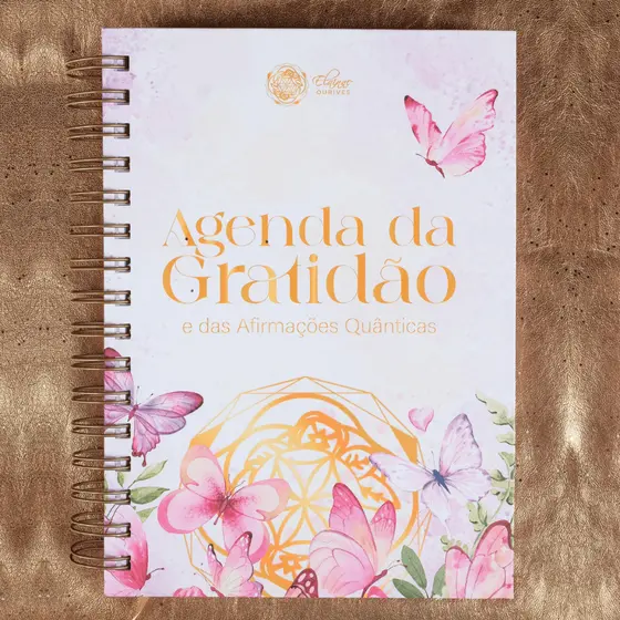 Agenda Da Gratidão Permanente 2026 Borboletas Afirmações e Ativações 365 Novas Frases Altas Frequências
