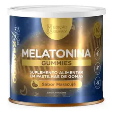 Melatonina Gummy Sabor Maracujá 60 Cápsulas Sono Natural Antioxidante Equilíbrio Hormonal Elainne Ourives