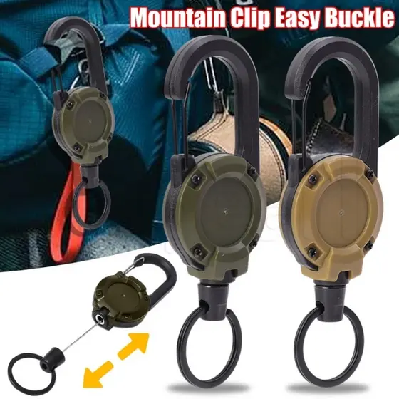 Chaveiro Retrátil Frete Grátis Cordão Elastic Anti-Perda Resistente para Mochila Bolsa Portátil Chaves - 60cm