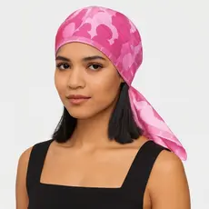 Lenço bandana Outubro Rosa Feminino masculino Estampado Exclusivo