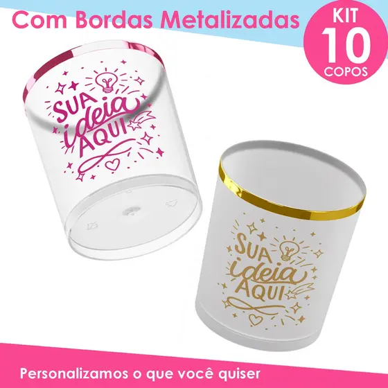 Copo de Whisky Personalizado Formatura Casamento Aniversário Eventos Lembracinha Brinde KIT