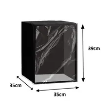 Capa para Air Fry 4L Preta Frente Transparente