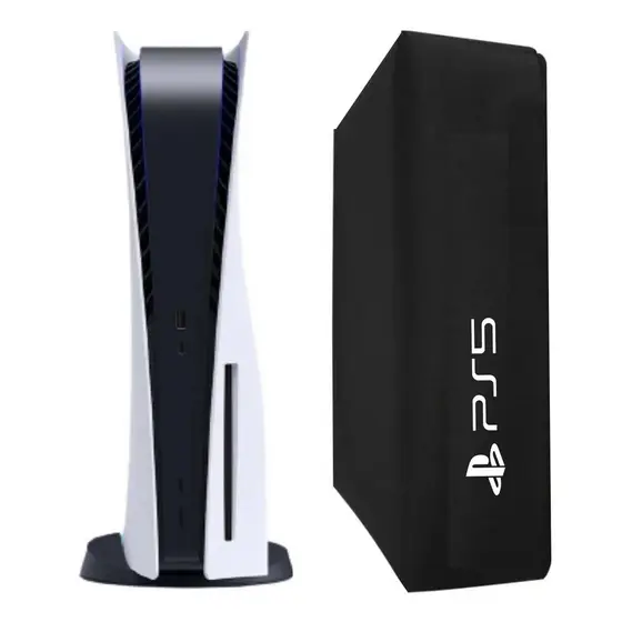 Capa Para PS5 Vertical Slim Antipoeira Case Protetora Flanelado Impermeável