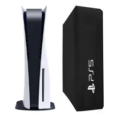 Capa Para PS5 Vertical Slim Antipoeira Case Protetora Flanelado Impermeável