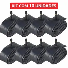 Kit C/ 10 Câmara Ar Pneu 18 Moto Cg Titan Fan 125 150 160