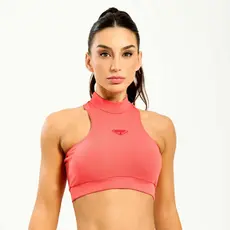 Top Like Laranja Flower Coral Poliamida Com Bojo