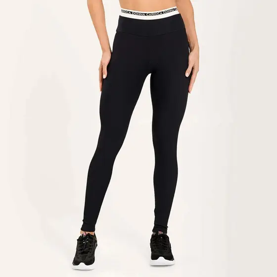 Legging Supple Preto Canelado