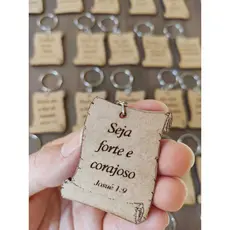 Chaveiros 20 UN Pergaminho Versículos sortidos Bíblico lembrança MDF igreja cristão vão montados