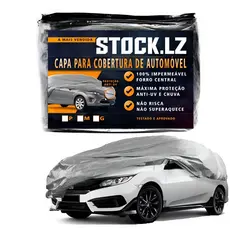Capa Cobrir Carro Automotiva Forrada Impermeável 100% Protege Sol Chuva Poeira Hatch Sedan e Suv Anti-UV